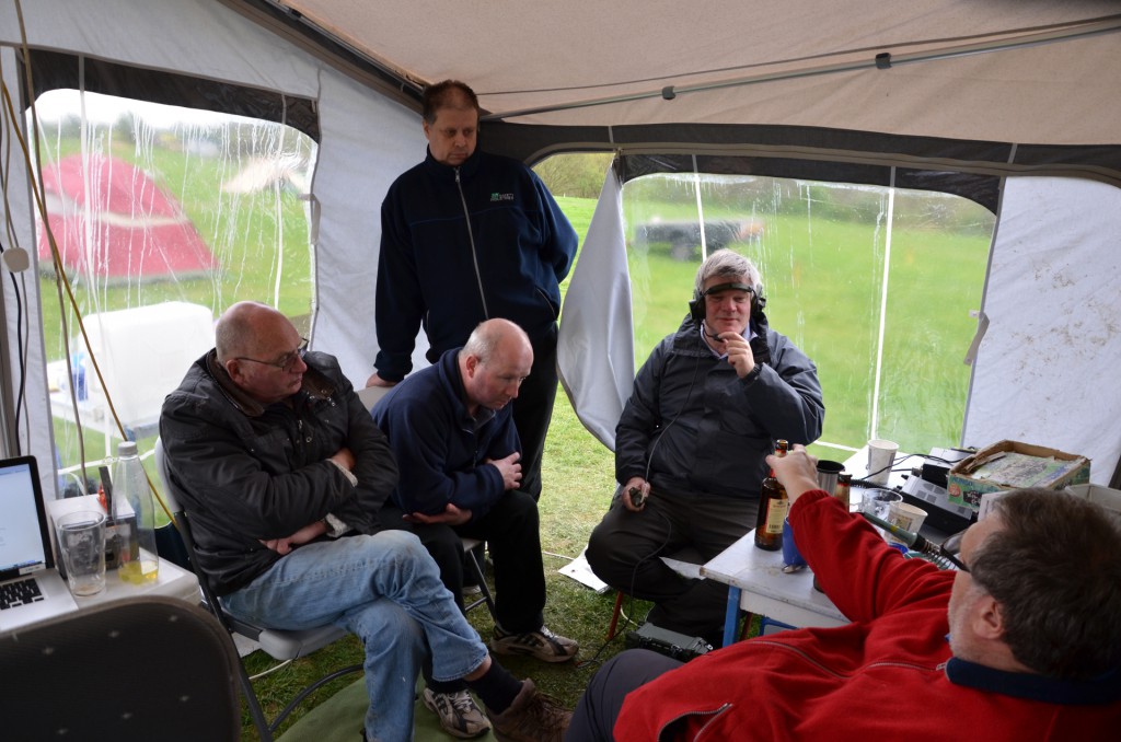 Members listen in as Steve G8PMU operates 4 metres